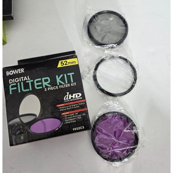 Bower 52mm Digital Filter Kit 3 Piece: UV CPL FLD Filters w/ Pouch - Picture 9 of 11